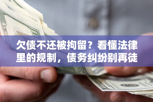 北京欠债不还被拘留？看懂法律里的规制，债务纠纷别再徒劳奔波