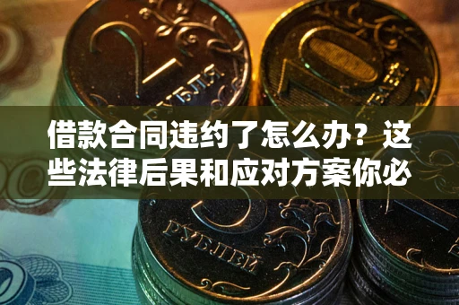 北京借款合同违约了怎么办？这些法律后果和应对方案你必须知道